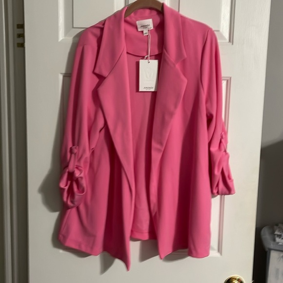 NWT Boutique Purchased Pink Blazer with pockets - Picture 1 of 4